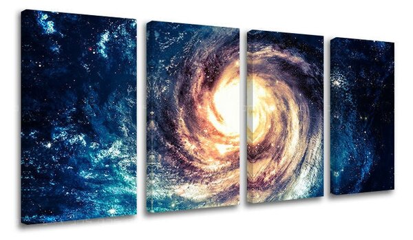 Tablou de perete în 4 părți UNIVERS - 80x40 cm