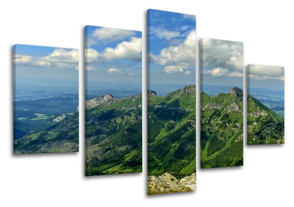 Tablou de perete în 5 părți SLOVACIA / TATRY - 100x80 cm