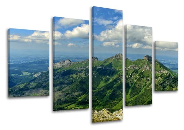 Tablou de perete în 5 părți SLOVACIA / TATRY - 100x80 cm