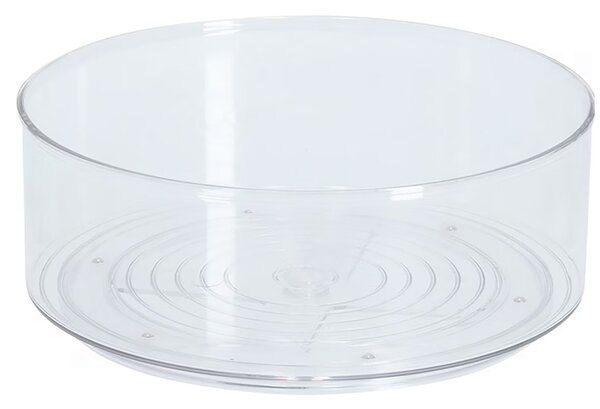 Organizator rotativ tip tava Pufo pentru frigider, dulap, bucatarie si depozitarea condimentelor, 23 cm