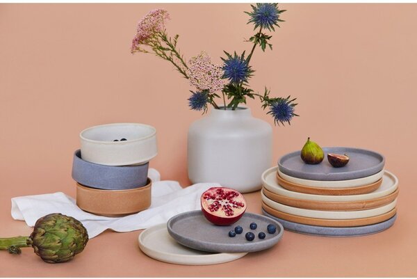 Set 18 vase din gresie Bonami Selection Malia, gri