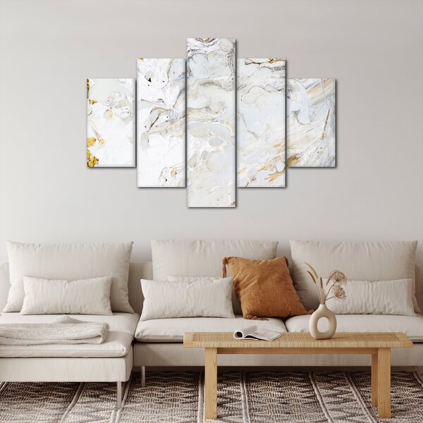 Tablou - Hârtie de ulei cu design de marmură (150x105 cm)