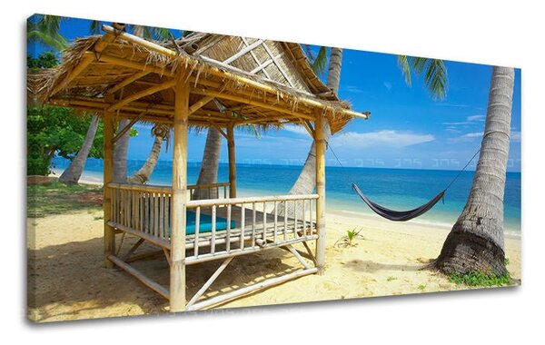 Tablou de perete PANORAMA PLAJĂ - 30x60 cm
