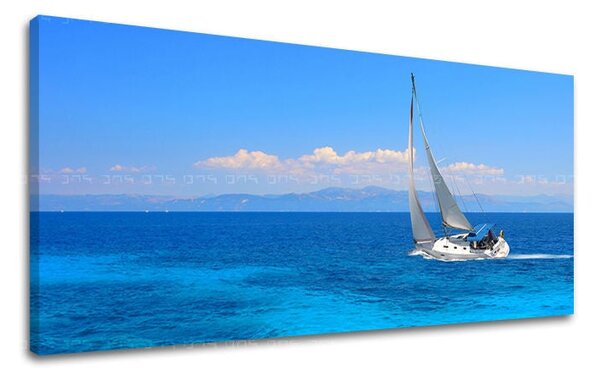 Tablou de perete PANORAMA PLAJĂ - 30x60 cm