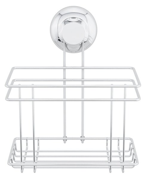 Raft pentru baie argintiu autoadeziv din metal Bestlock Bath – Compactor