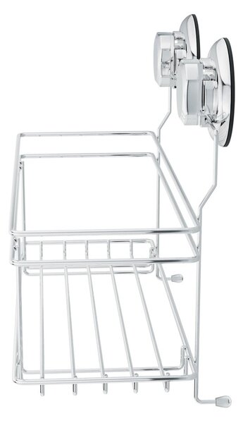 Raft pentru baie argintiu autoadeziv din metal Bestlock Bath – Compactor