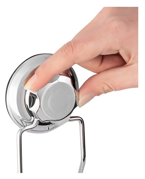 Raft pentru baie argintiu autoadeziv din metal Bestlock Bath – Compactor