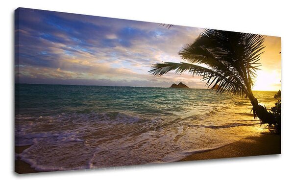 Tablou de perete PANORAMA APUS DE SOARE - 30x60 cm