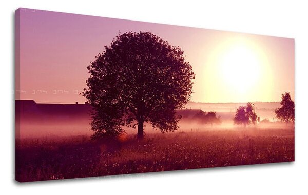 Tablou de perete PANORAMA APUS DE SOARE - 30x60 cm