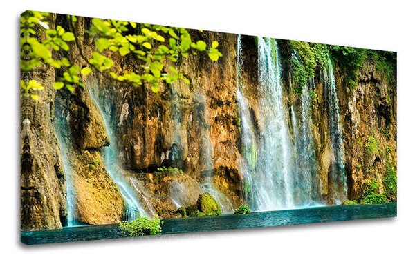 Tablou de perete PANORAMA WATERFALLS - 30x60 cm