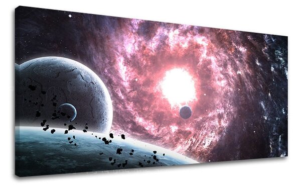 Tablou de perete PANORAMA UNIVERS - 30x60 cm