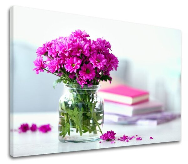 Tablou de perete PINK FLOWERS_151-11 - 20x30 cm