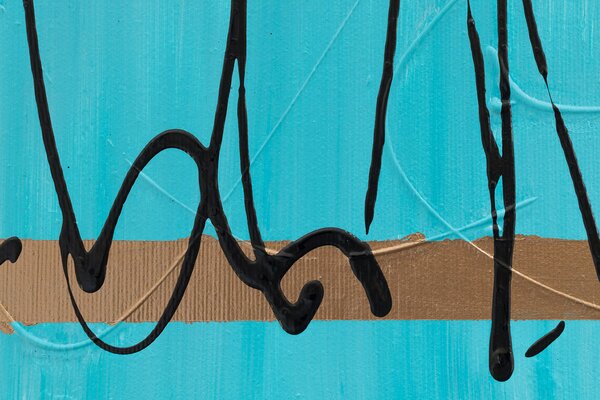 Tablou de perete pictată ABSTRAKT 2 părți - 120x60 cm