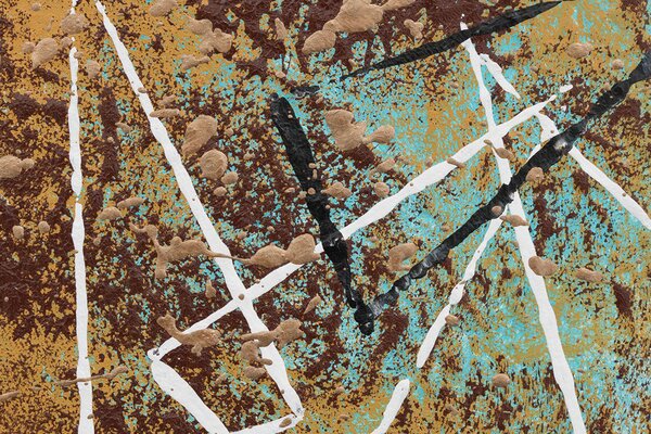 Tablou de perete pictată ABSTRAKT 2 părți - 120x60 cm