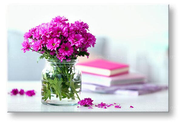 Tablou de perete PINK FLOWERS_151-11 - 20x30 cm
