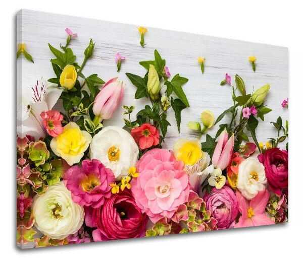 Tablou de perete PINK FLOWERS_1510-11 - 20x30 cm
