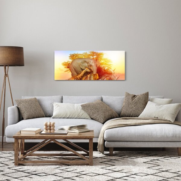 Tablou - Animale africane (120x50 cm)