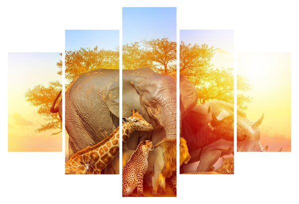 Tablou - Animale africane (150x105 cm)