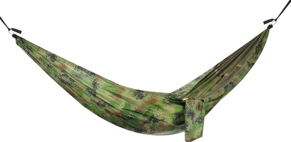 Hamac turistic cu plasa de tantari SANTIAGO 260x140 cm, verde