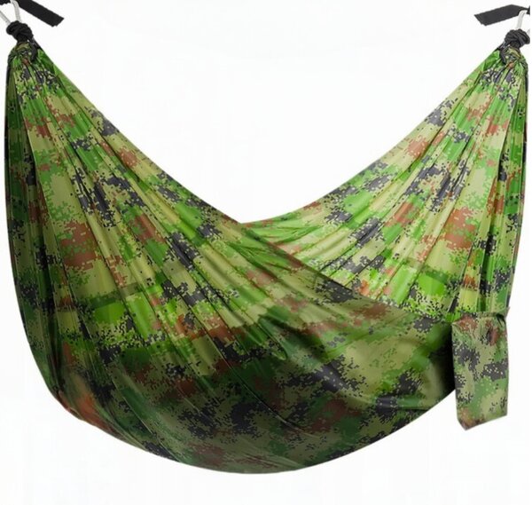 Hamac turistic cu plasa de tantari SANTIAGO 260x140 cm, verde