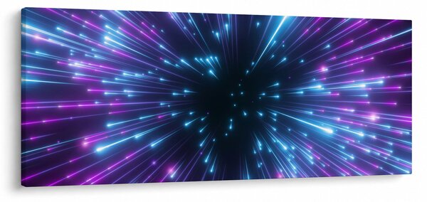 Tablou - Spațiu neon (120x50 cm)