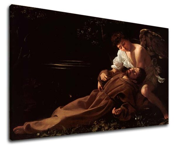 Tablou canvas Michelangelo Caravaggio - Sfântul Francisc din Assisi în extaz - 30x40 cm