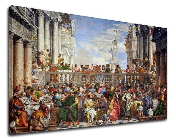 Tablou canvas Paolo Veronese - Nuntă în Cana Galileii - 40x60 cm