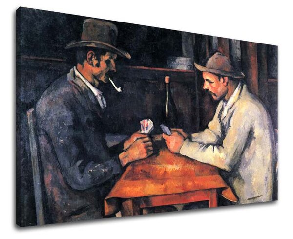 Tablou canvas Paul Cézanne - Jucători de cărți - 30x40 cm