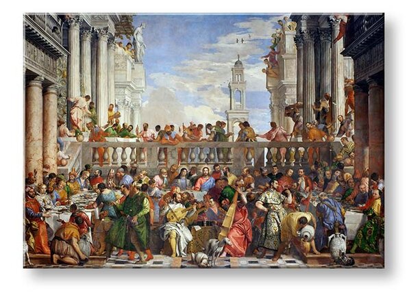 Tablou canvas Paolo Veronese - Nuntă în Cana Galileii - 40x60 cm