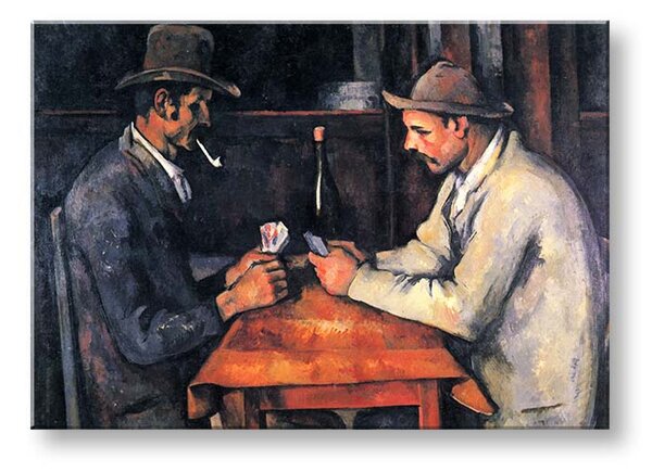 Tablou canvas Paul Cézanne - Jucători de cărți - 30x40 cm