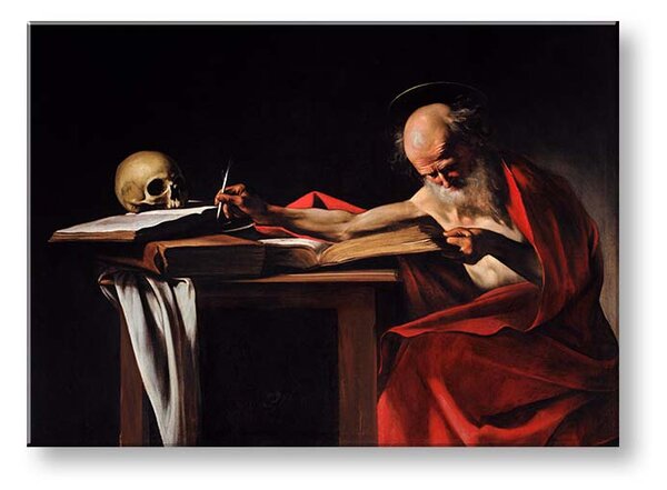 Tablou canvas Michelangelo Caravaggio - Sfântul Ieronim - 40x60 cm