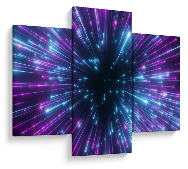 Tablou - Spațiu neon (90x60 cm)