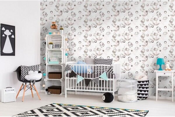 Tapet vlies de lux girafe crem