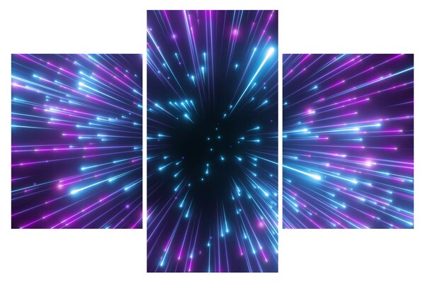 Tablou - Spațiu neon (90x60 cm)
