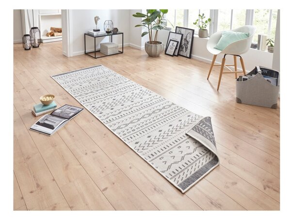 Covor adecvat pentru exterior NORTHRUGS Twin Supreme Mismo, 250 x 80 cm, gri-crem