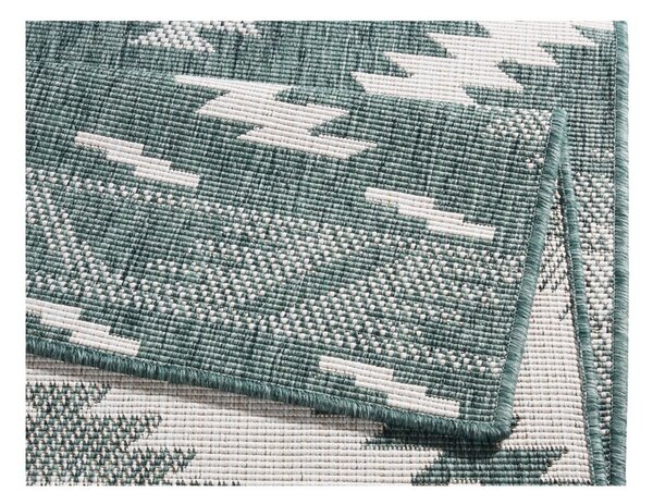 Covor adecvat pentru exterior NORTHRUGS Malibu, 250 x 80 cm, verde-crem