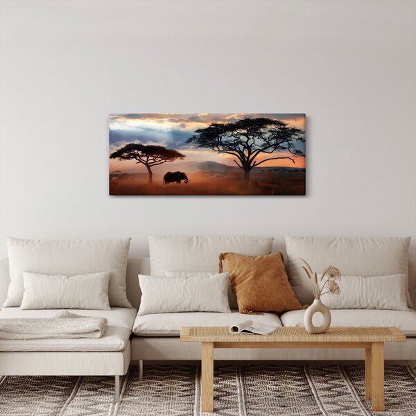 Tablou - Parcul Național Serengeti, Tanzania, Africa (120x50 cm)