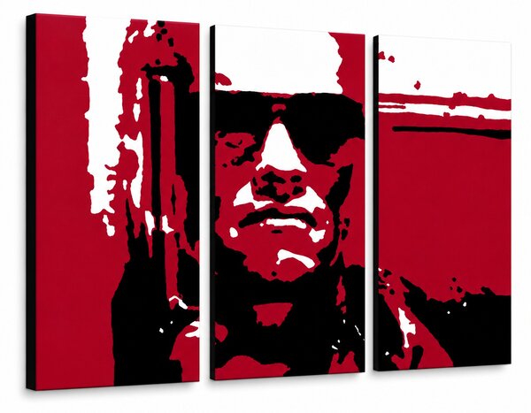 Tablou pictat manual POP Art Terminator 3 piese ter2 - 60x40 cm