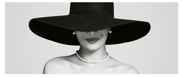 Tablou - Femeia cu pălărie (120x50 cm)