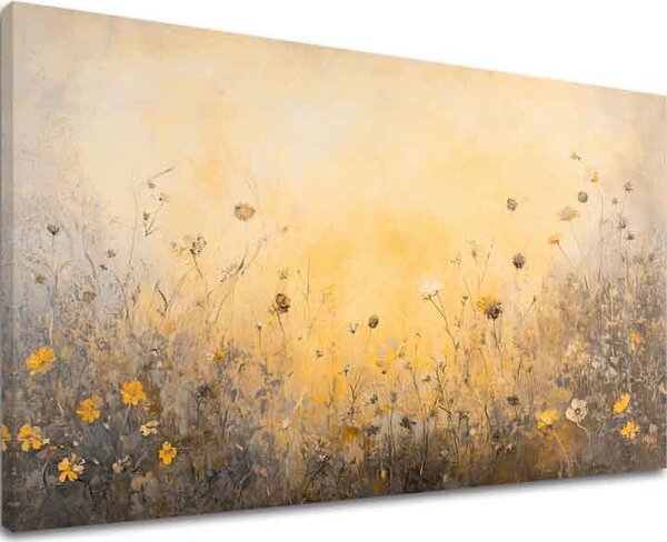 Reproducere pe pânză unei pajiști însorite | finisată de mâna artistului - 40x60 cm