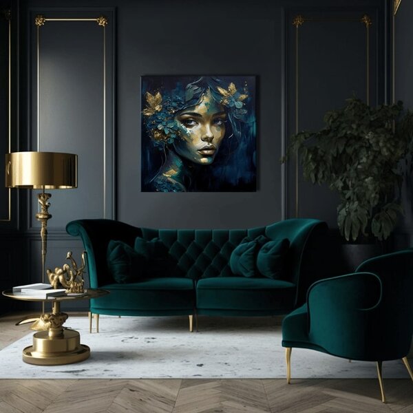 Picturi moderne pe pânză - Feminine Grace in Motion - 60x60 cm