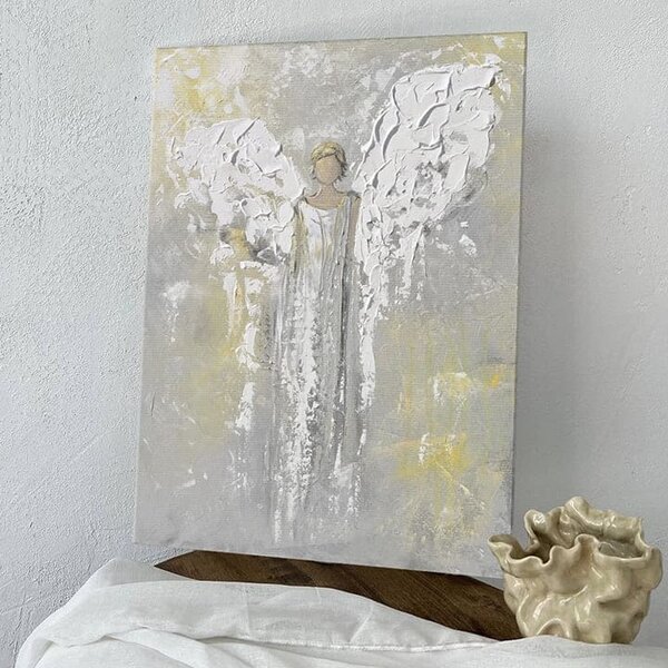 Picturi angelice pe pânză Descoperirea păcii - 30x40 cm