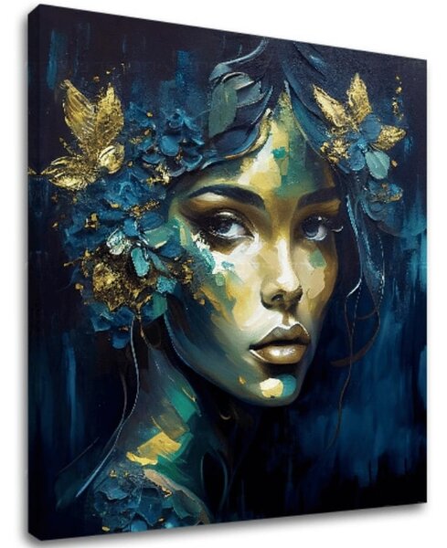 Picturi moderne pe pânză - Feminine Grace in Motion - 60x60 cm