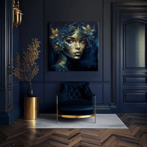 Picturi moderne pe pânză - Feminine Grace in Motion - 60x60 cm