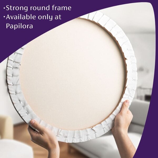 Picturi rotunde cu acrilic Alpine Boats - 60 cm