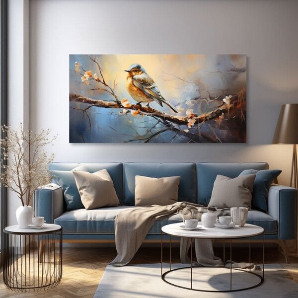 Picturi Păsări Păsări Sonete Dragoste - 40x80 cm