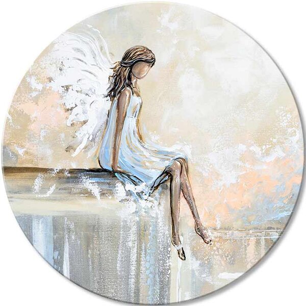 Picturi rotunde cu acrilic Angel's Rest - 60 cm