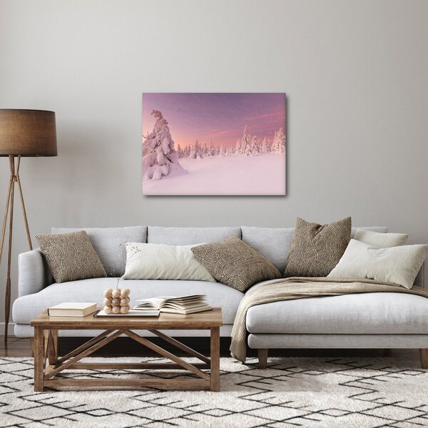 Tablou - Copaci sub așternut de zăpadă (70x50 cm)