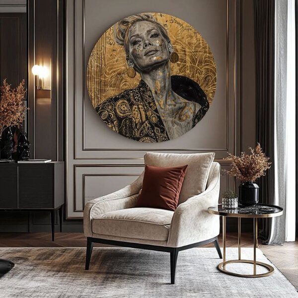 Picturi rotunde cu acrilic Royal View - 60 cm