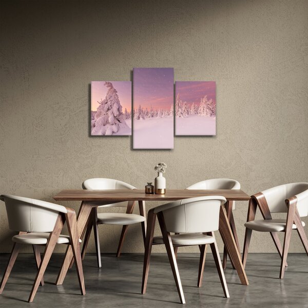 Tablou - Copaci sub așternut de zăpadă (90x60 cm)